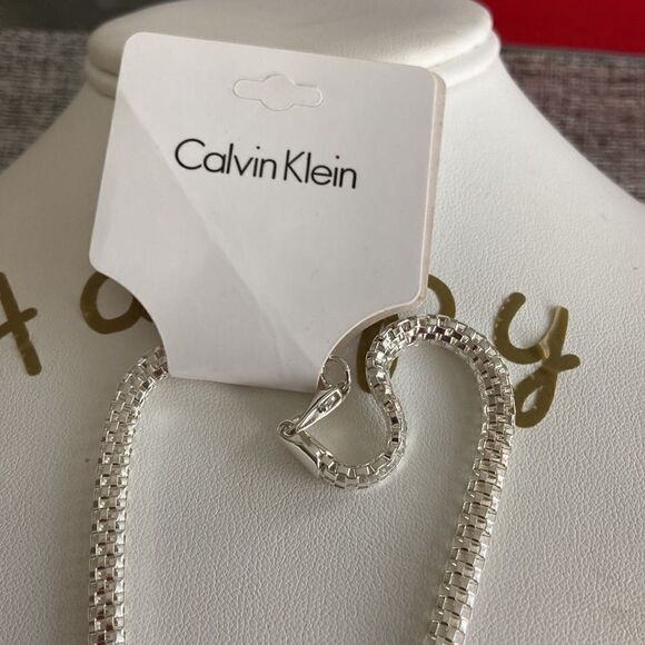 Calvin Klein necklace sterling silver new with tags - Picture 4 of 7